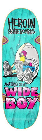 Heroin Skateboards Anatomy Of A Wide Boy 10.4 x 32 Skateboard Deck