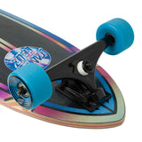 Santa Cruz Iridescent Dot 9.20in x 33in Pintail Cruiser Skateboard