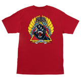 Santa Cruz Natas Screaming Panther S/S Heavyweight T-Shirt-Red