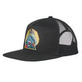 Santa Cruz Natas Screaming Panther Mesh Trucker High Profile Hat-Black
