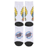 Santa Cruz Natas Screaming Panther Socks-White