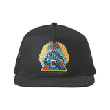 Santa Cruz Natas Screaming Panther Mesh Trucker High Profile Hat-Black