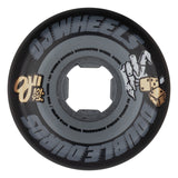 OJ 54mm Double Duro Black Gray 101a/95a Skateboard Wheels