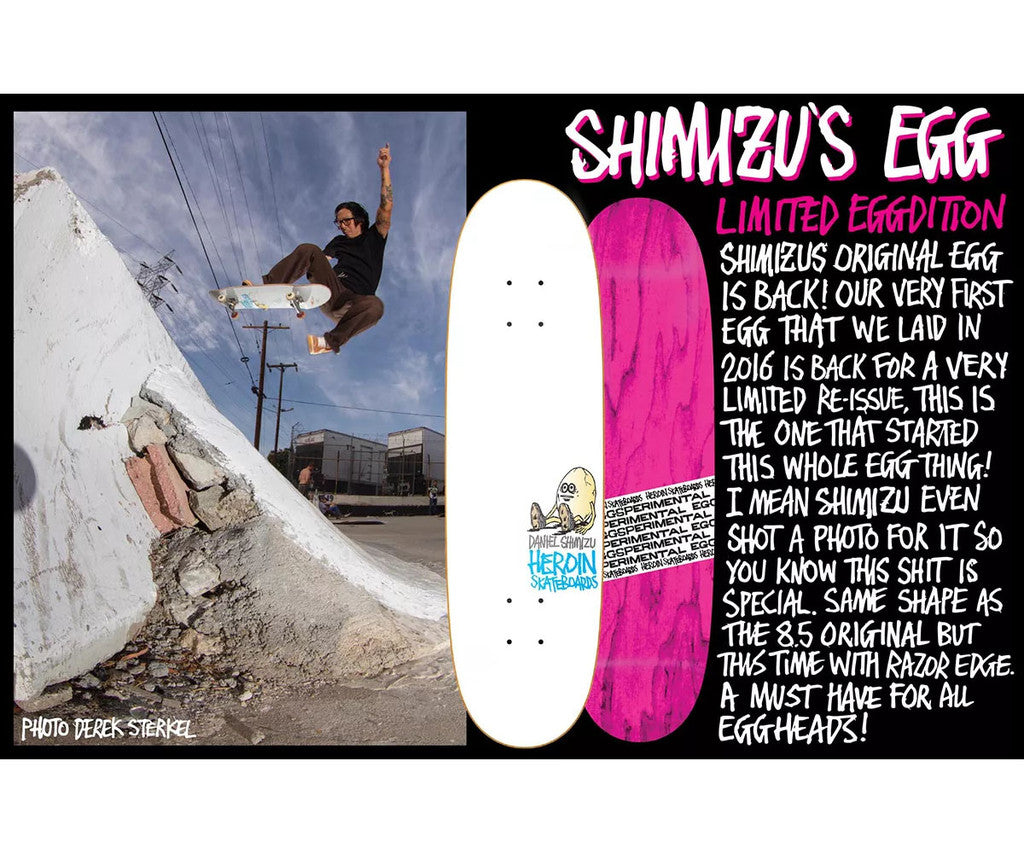 Heroin Skateboards Shimizu The Egg Deck 8.5