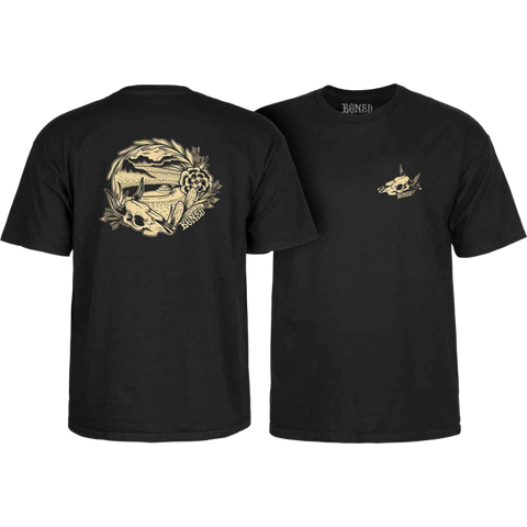 BONES WHEELS Desert Bowl T-shirt Black