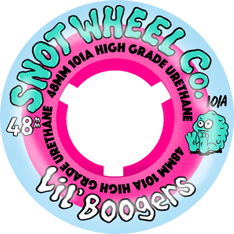 Snot Skateboard Wheels 48mm Lil Boogers 101A Pink/Ice Blue