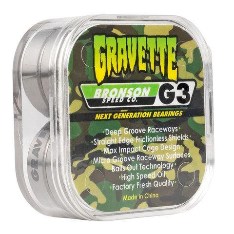 Bronson David Gravette Pro G3 BOX/8 Bronson Speed Co. Skateboard Bearings