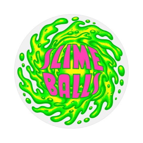Slime Balls Logo Sticker 4 in x 4 in