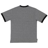 Santa Cruz Grabke Melting Clock Mens Ringer T-Shirt-Grey