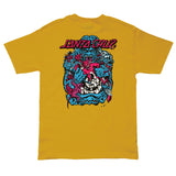 Santa Cruz Roskopp the Five Mens T-Shirt-Antique Gold