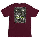 Santa Cruz Roskopp Face S/S Regular T-Shirt Mens-Burgundy
