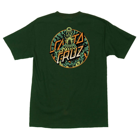 Santa Cruz Winkowski Volcano Dot Mens T-Shirt-Green