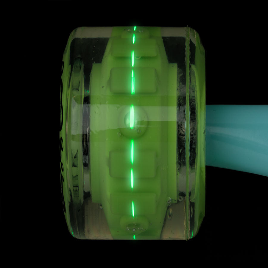 Slime Balls 60mm Light Ups w/GREEN LED and bearings OG Slime