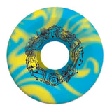 Santa Cruz Slimeballs 65mm Big Balls Blue Yellow Swirl 97a Skateboard Wheels