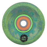 Slime Balls 60mm Light Ups OG Slime Blue Green Glitter 78a Skateboard Wheels