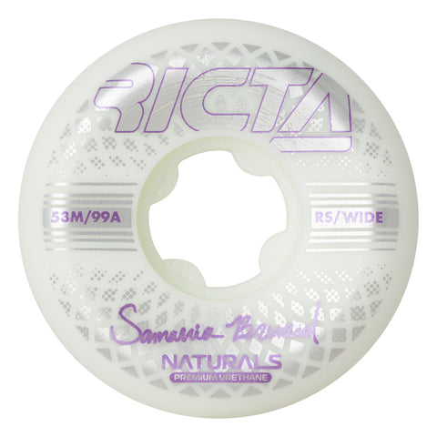 Ricta 53mm Brevard Reflective Naturals Wide 99a Skateboard Wheels