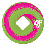 OJ 45mm Swamp Wheels Pink Green Swirl 99a Skateboard Wheels