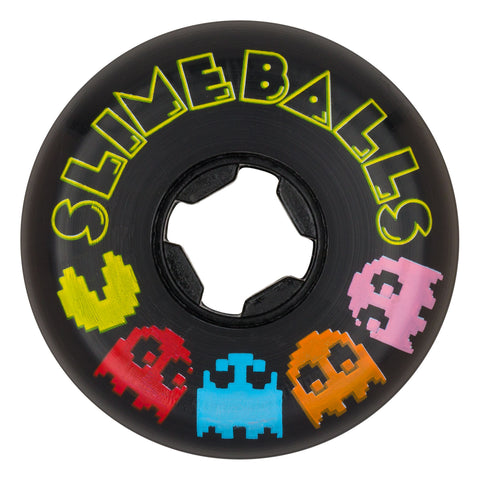 Slime Balls 54mm PAC-MAN Vomit Mini Black 97a Skateboard Wheels