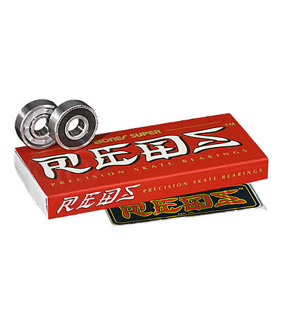 Bones Super REDS Skateboard Bearings 8 pack