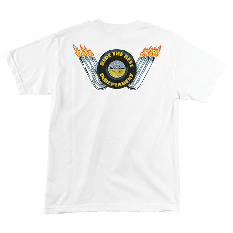 Independent Grant Taylor Engine S/S T-Shirt White