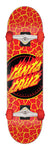 Santa Cruz Flame Dot Large Skateboard Complete 8.25in x 31.5in