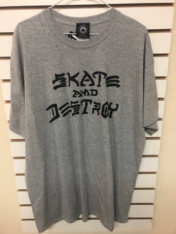 Thrasher Skate and Destroy (grey) tee