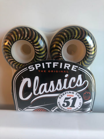 Spitfire Classics 51mm 99duro Skateboard Wheels
