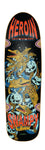 Heroin Skateboards Swampy Gators DD 9.125 x 32 Skateboard Deck