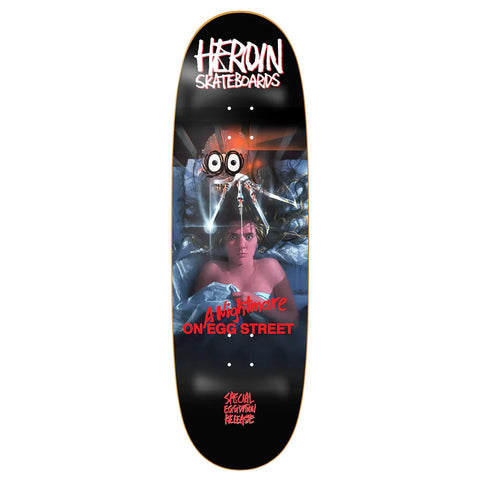 Heroin Skateboards Nightmare On Egg Street 9.875 Skate Deck