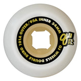 OJ 54mm Double Duro White Gum Chubbies 101a/95a Skateboard Wheels