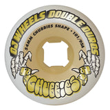 OJ 54mm Double Duro White Gum Chubbies 101a/95a Skateboard Wheels