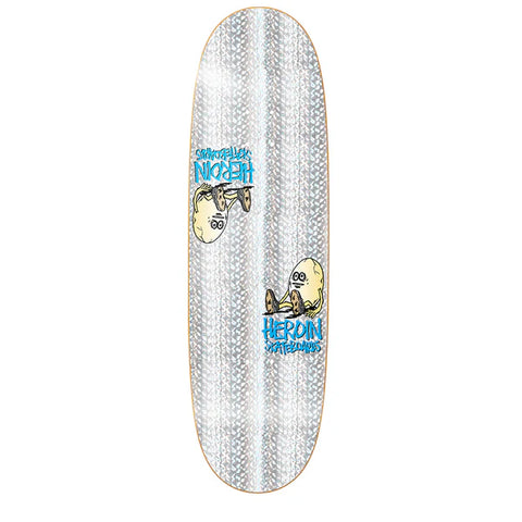 Heroin Skateboards Symmetrical Holo Egg Deck 9.25