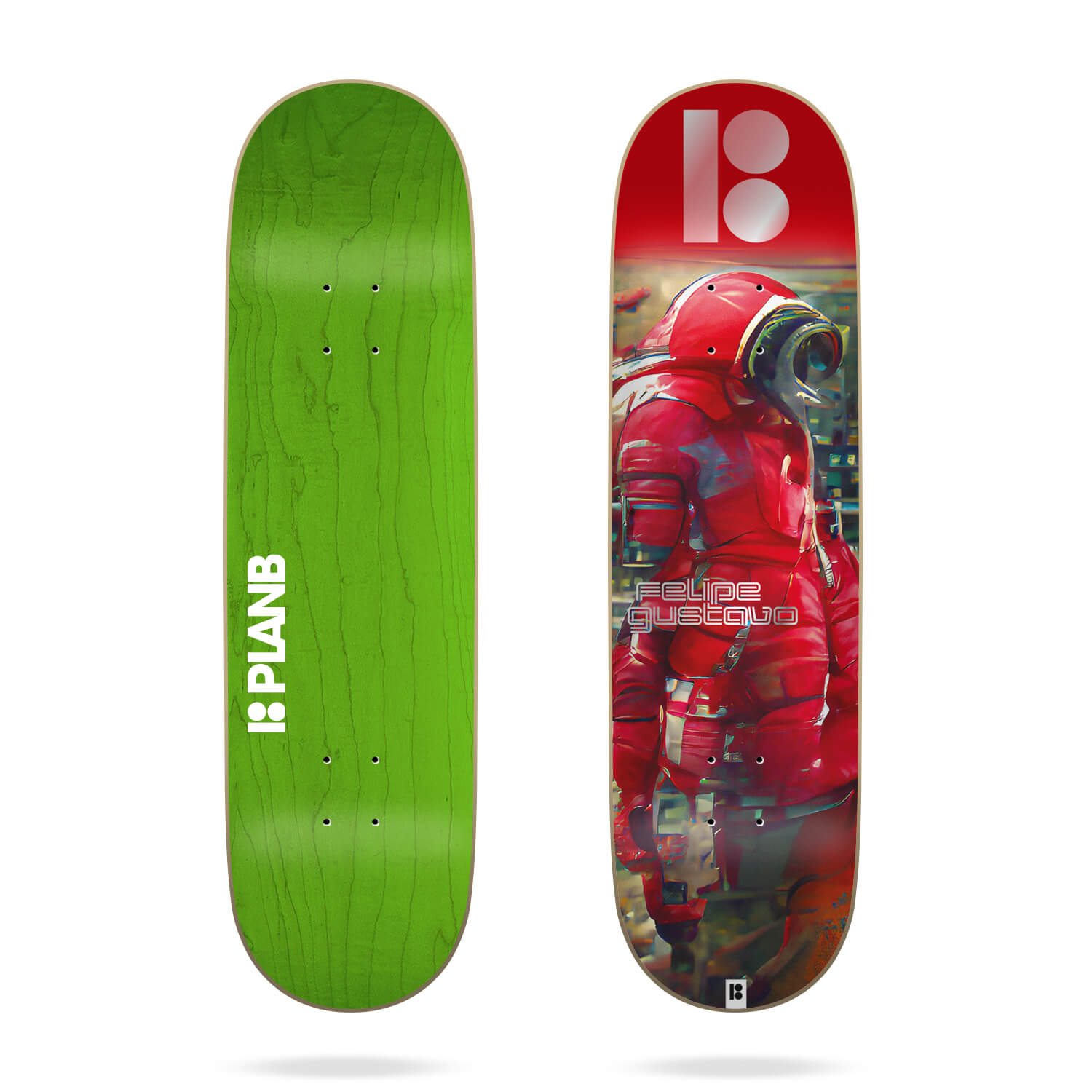 海外ファッションブランド通販サイト【公式】 Plan B SBSkateBoardShop – Deck Skateboard 8.0″ Gustavo Spaced スケートボード