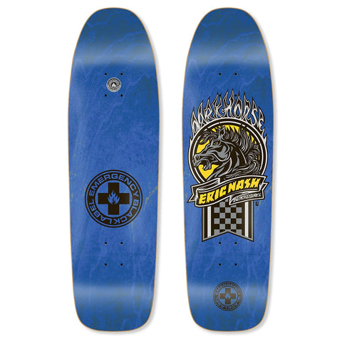 Black Label Eric Nash "DARKHORSE" Dark Blue Stain Skateboard Deck