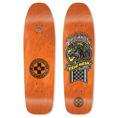 Black Label Eric Nash "DARKHORSE" Bright Orange Stain Skateboard Deck