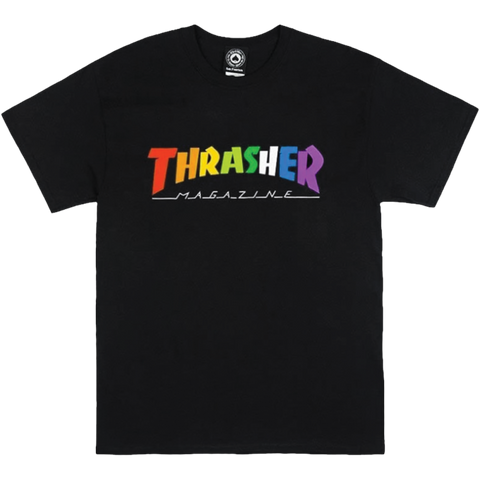 Thrasher Rainbow Black T-Shirt