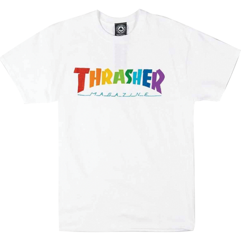 Thrasher Rainbow White T-Shirt