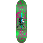 Powell Peralta Skull and Sword Skateboard Deck Pink/Green - Shape 247 - 8 x 31.45