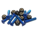 SBSkates Standard Phillips Head Dark Blue Skateboard Hardware Set - 1"