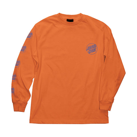 Santa Cruz Opus Repeat Regular L/S Mens T-Shirt Orange