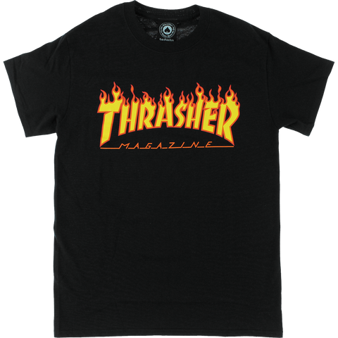 Thrasher Flame Logo T-shirt (black)