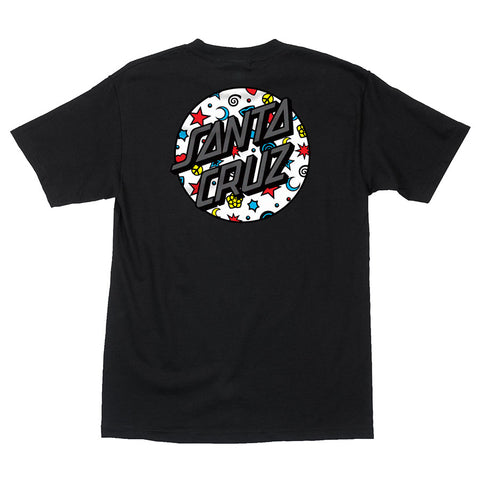 Santa Cruz Salba Dot Regular S/S Mens T-Shirt-Black