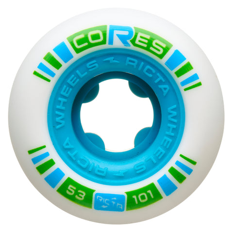 Ricta 53mm Cores Neon Blue 101a Skateboard Wheels