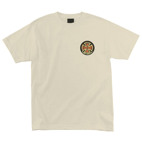 Independent 78 Cross Regular S/S Mens T-Shirt-Cream