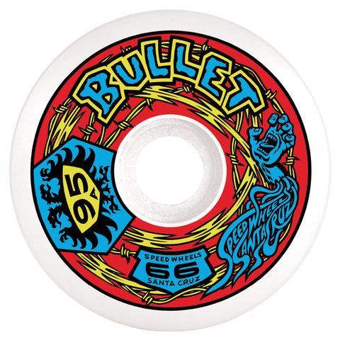 Santa Cruz 66mm Bullet 66 Speedwheels Reissue 95a Skateboard Wheels