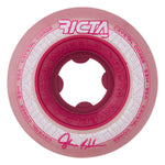 Ricta 53mm Shanahan Crystal Cores Clear Metallic Red 95a Skateboard Wheels