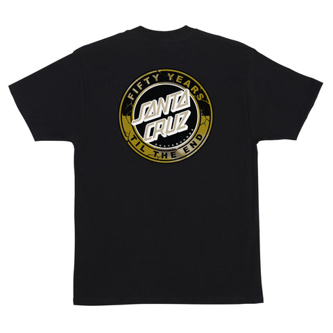 Santa Cruz 50th TTE Dot S/S Regular T-Shirt-Black