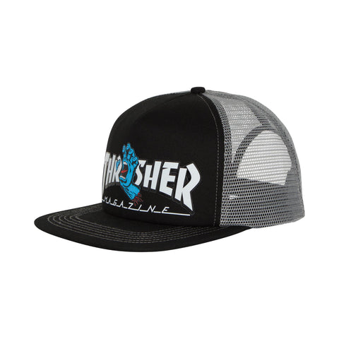 Santa Cruz/Thrasher Screaming Logo Mesh Trucker High Profile Hat