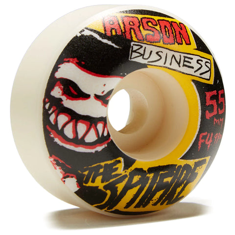 Spitfire F4 99a Arson Business 55mm Classic Skateboard Wheels-Natural