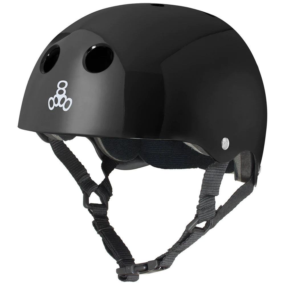 Triple-8 Standard Liner Skate Helmet-Black Glossy – SBSkateBoardShop